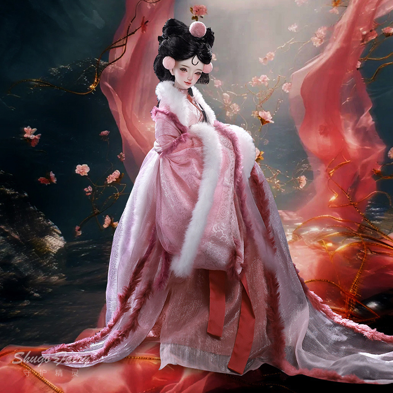 手工自制四分bjd娃衣复古