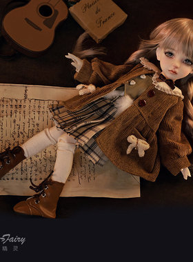 正版六/6分bjd娃娃小晚学院风美拉德韩系穿搭sd人形玩偶手工娃娃