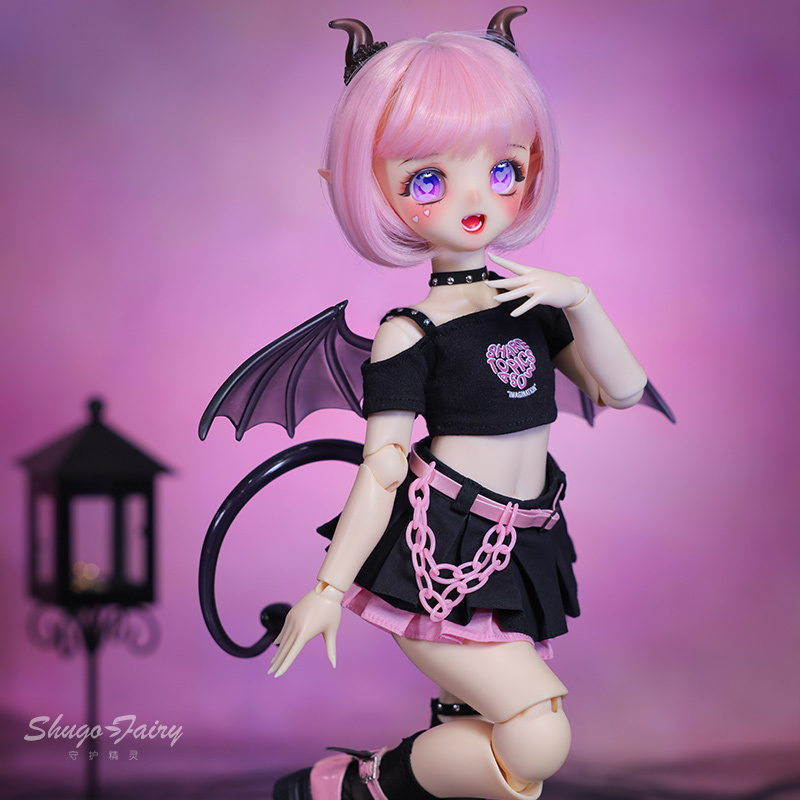 正版4分BJD娃娃sd人偶透明翅膀