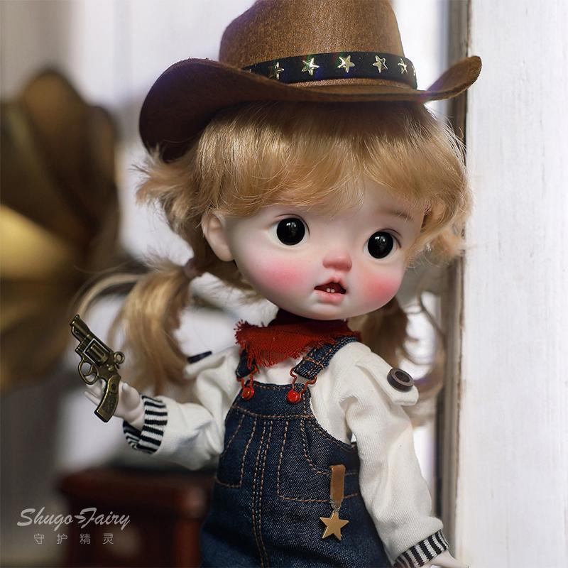 6分bjd娃娃小锅包西部小牛仔