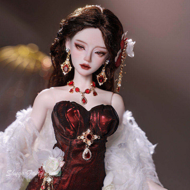 官方正版bjd四分娃娃sd玩偶德尔菲妮鱼尾裙摆晚礼服手工潮玩娃娃