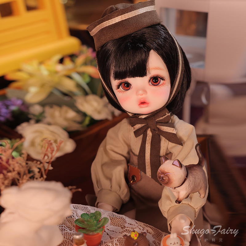 bjd娃娃6分人偶帽子高级树脂