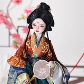 正版 4分娃娃南湘国潮古风AS国风少女汉服SD关节可动玩偶 bjd四分