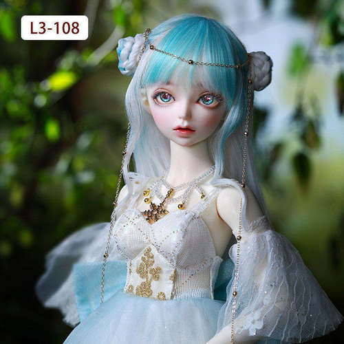 bjd3分假发sd娃娃长直发高温丝