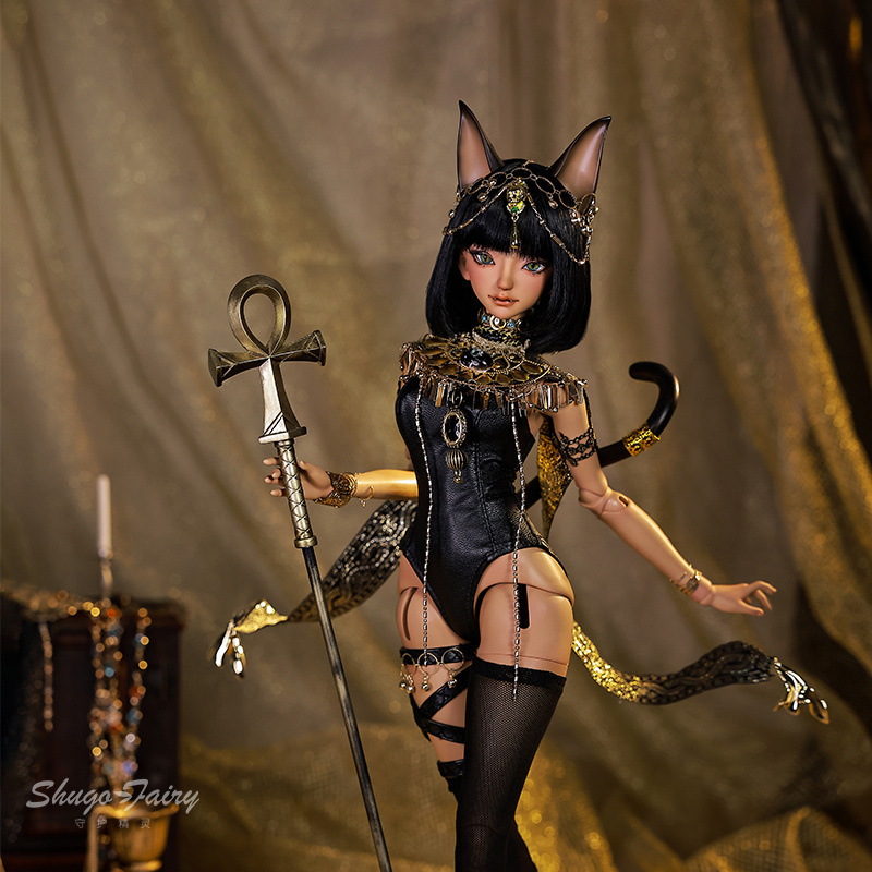 BJD4分bast埃及神猫sd人形玩偶