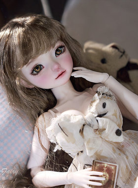 正版6/六分bjd女娃娃咕咕碎花娃娃裙SD树脂可动关节玩偶潮玩礼物