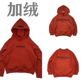 熊孩子FOG冬款 男女童ess高街字母加绒加厚保暖卫衣帽衫 男女童圣诞