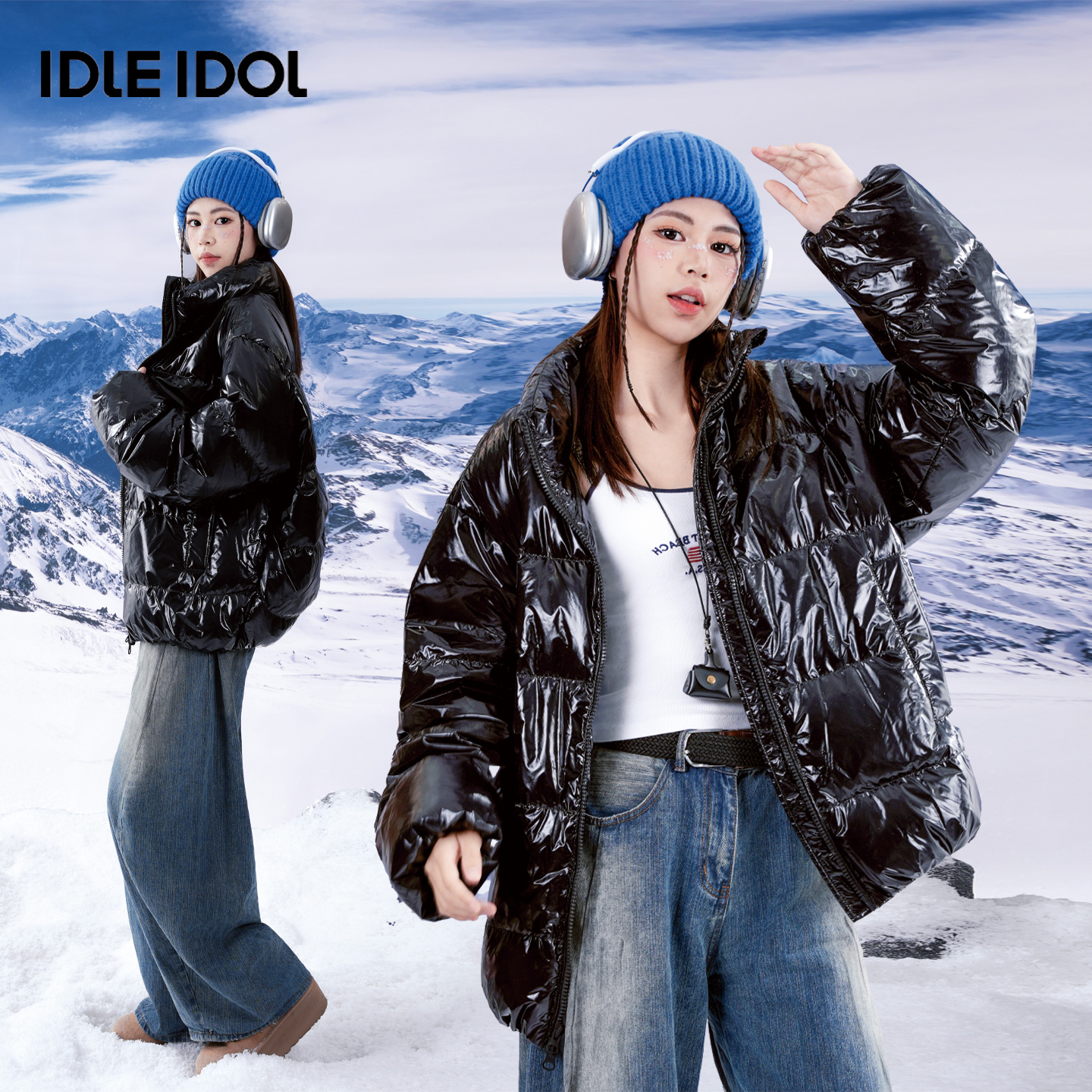 IDLEIDOL85鸭绒防风羽绒服