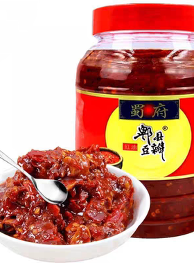 拍4瓶包邮 蜀府红油郫县豆瓣酱1kg 四川特产川菜调料 回锅肉 火锅