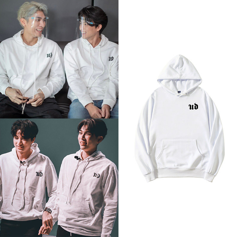 泰剧tharntype与爱同居mewgulf缪糕同款卫衣纯棉印花套头连帽衫