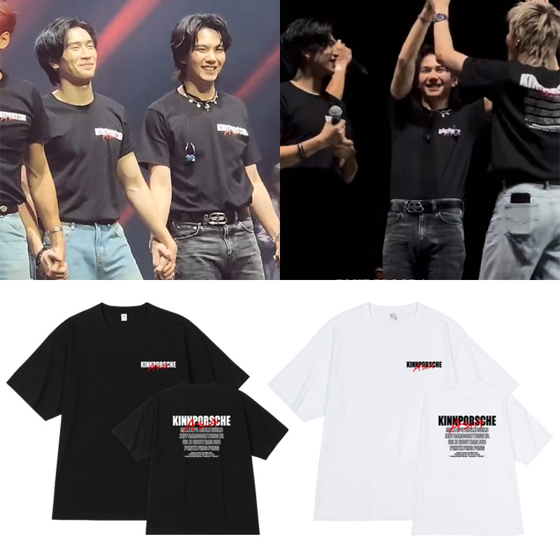 黑帮少爷世巡演唱会mileapo bbbuild同款短袖T恤宽松落肩中袖纯棉