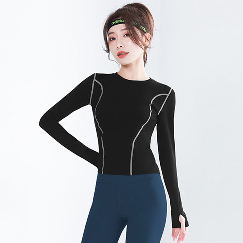 专业训练紧身长袖瑜伽服