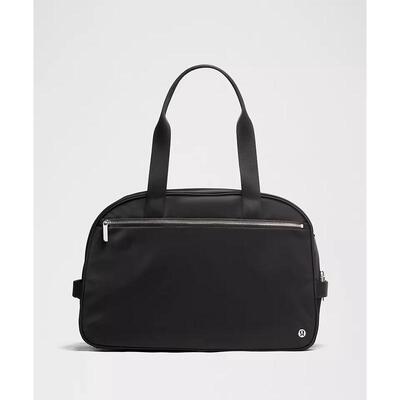 海外代购lululemon/露露乐蒙男女休闲包大容量拉链开合黑色28L