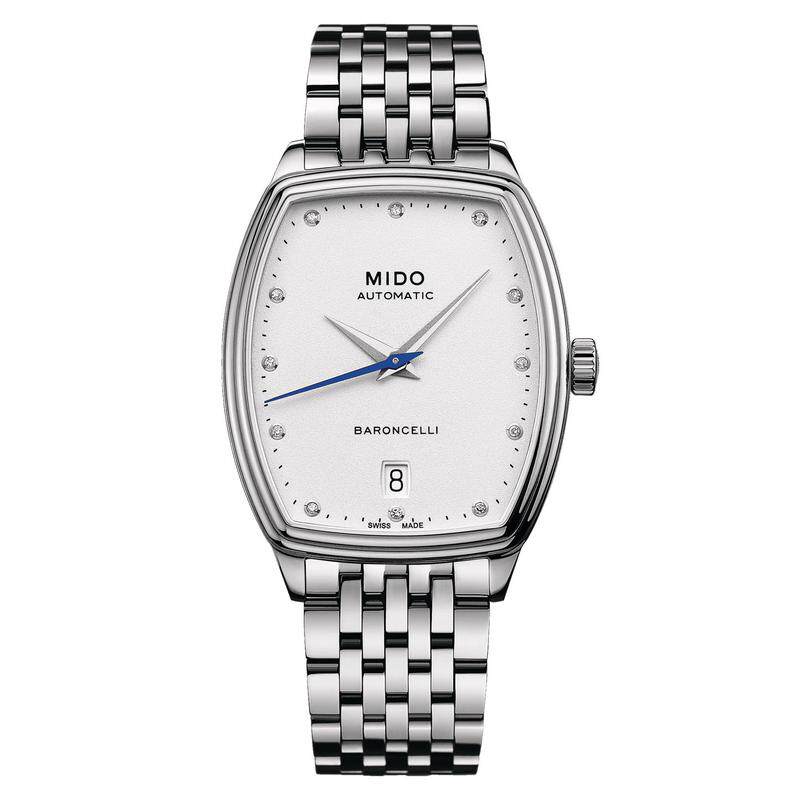 海外代购Mido/美度女士手表瑞士腕表自动上链日历显示不锈钢表带
