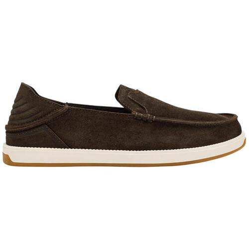 海外代购Olukai男士单鞋缓震支撑防滑耐磨平底圆头日常通勤