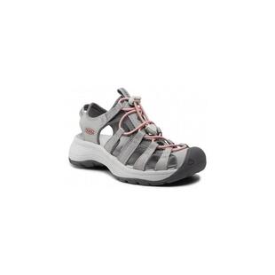 代购KEEN女士凉鞋透气轻便防滑缓震系带多带设计灰色粉色鞋带