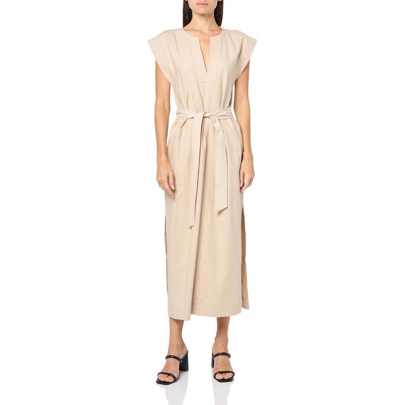 Steve Madden/思美登Steve Madden女士气质显瘦系带中长款连衣裙