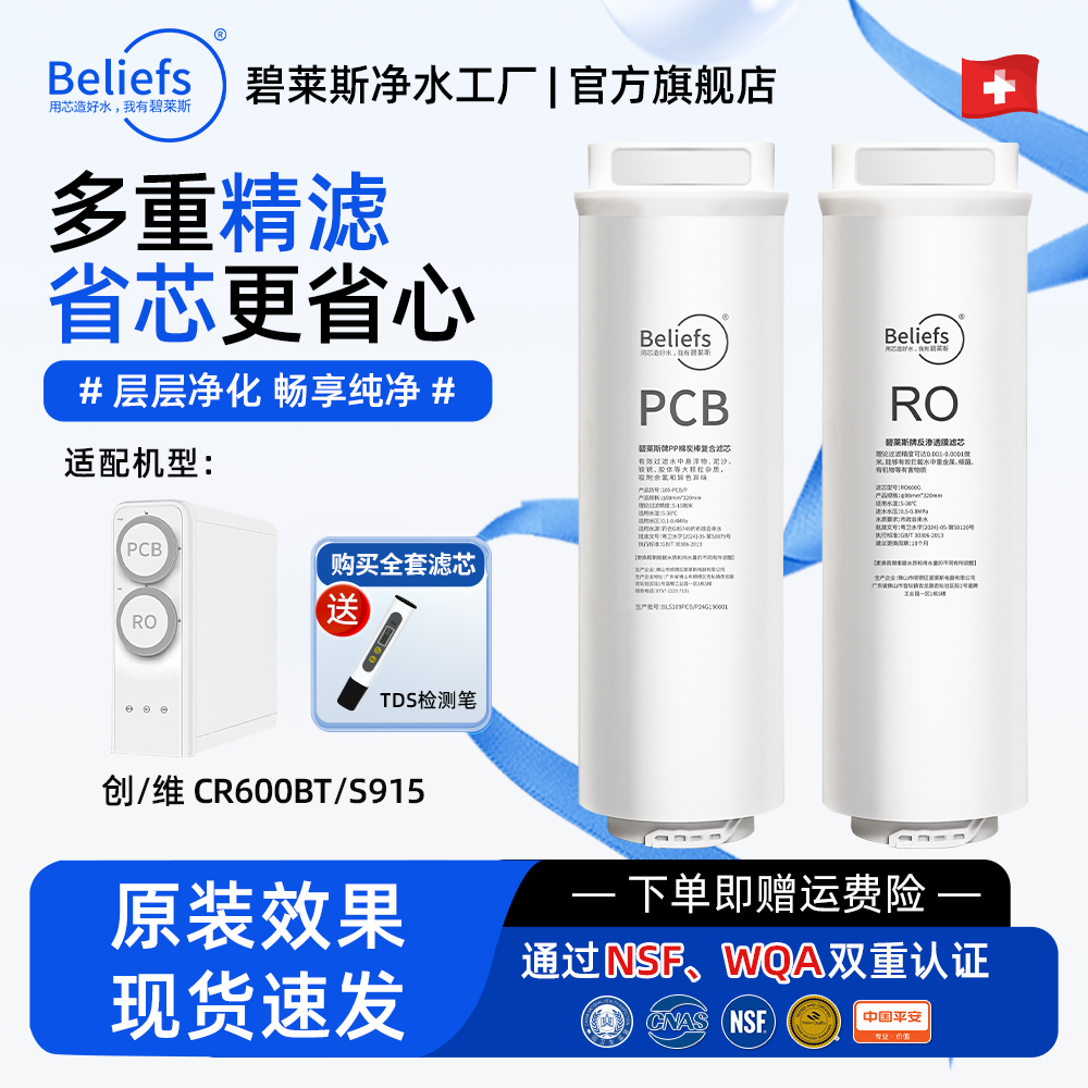 碧莱斯适创维净水器CR600BT滤芯