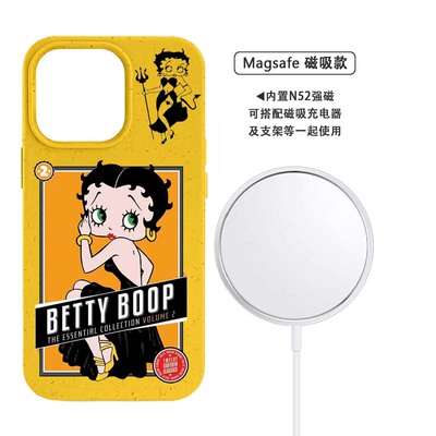 贝蒂小姐手机壳bettyboop欧美苹果13卡通iPhone12promax动画11娃娃14周边15promax小众复古网红