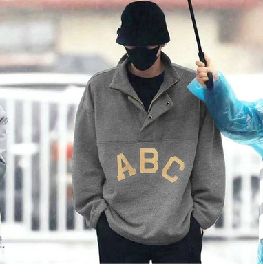 复线ESS潮牌高街宽松oversize连帽卫衣情侣外套男大码加肥