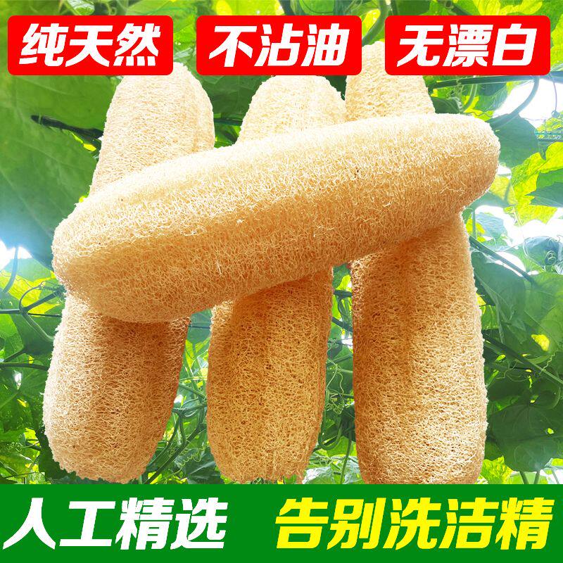 天然农家不沾油丝瓜络洗碗百洁布整根大号抹布正宗洗碗巾神器批发