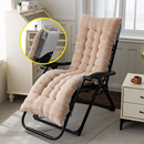 兔兔绒躺椅垫子秋冬季 靠背一体摇椅垫子通用加厚折叠椅子懒人椅垫