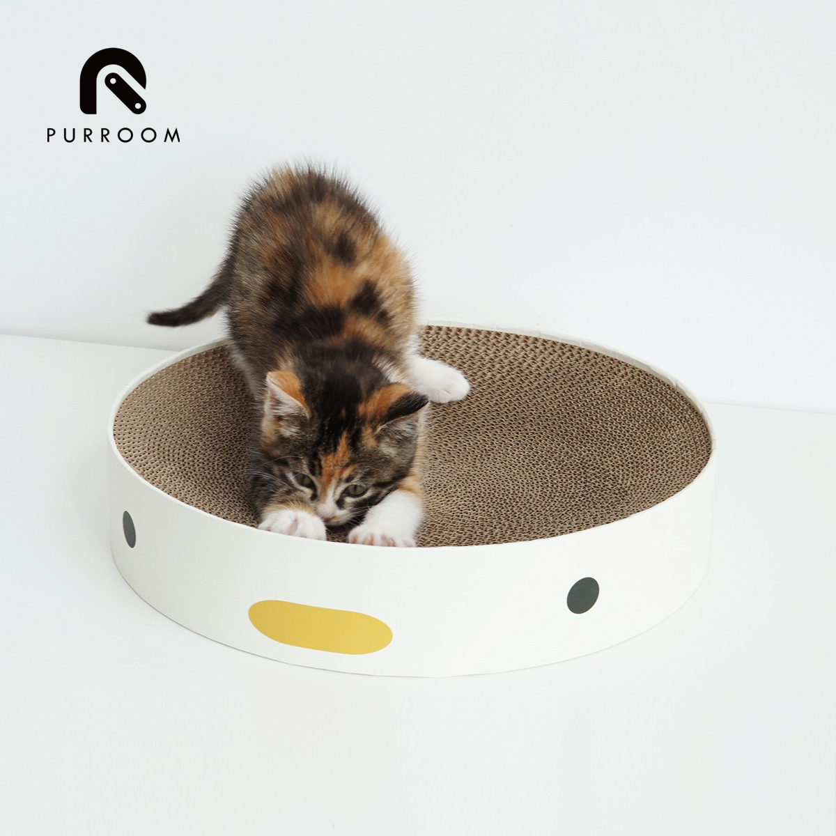 purroom原创圆形碗型猫抓板