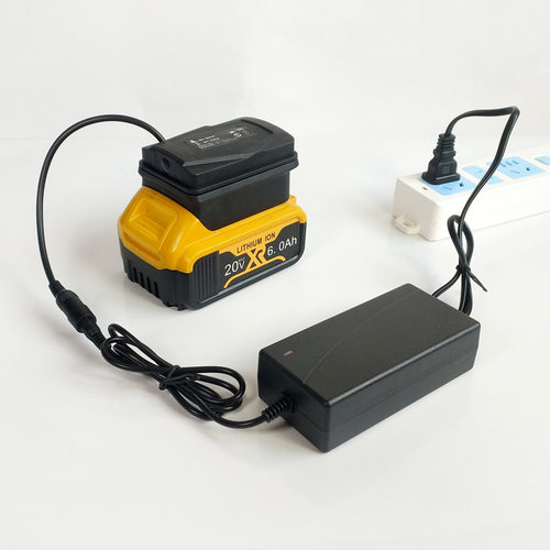 充电座适用DEWALT得伟款锂电池充电器取电座两用带USB手机充电