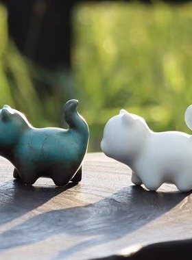 创意陶瓷装饰品小摆件家居可爱