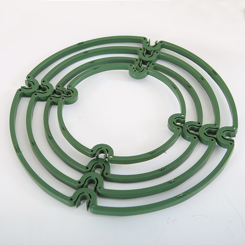 月季架塑料圈 花卉爬藤支架花架塑料支撑圆圈适配包塑钢管