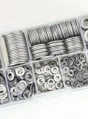 360/580pcs 304 Stainless Steel Flat Washers Set, Perfect For