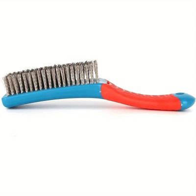 1pc Hand Wire Brush – Stainless Steel Bristles, Ergonomic P