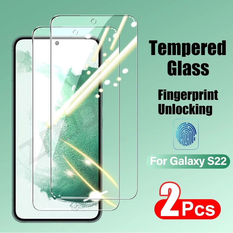 2PCS Tempered Glass For Samsung Galaxy S21 S22 S23 Plus S24