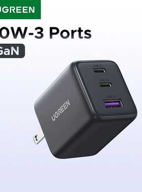 【US Plug】UGREEN 20W 30W GaN Charger Mini PD 3.0 USB C Phon