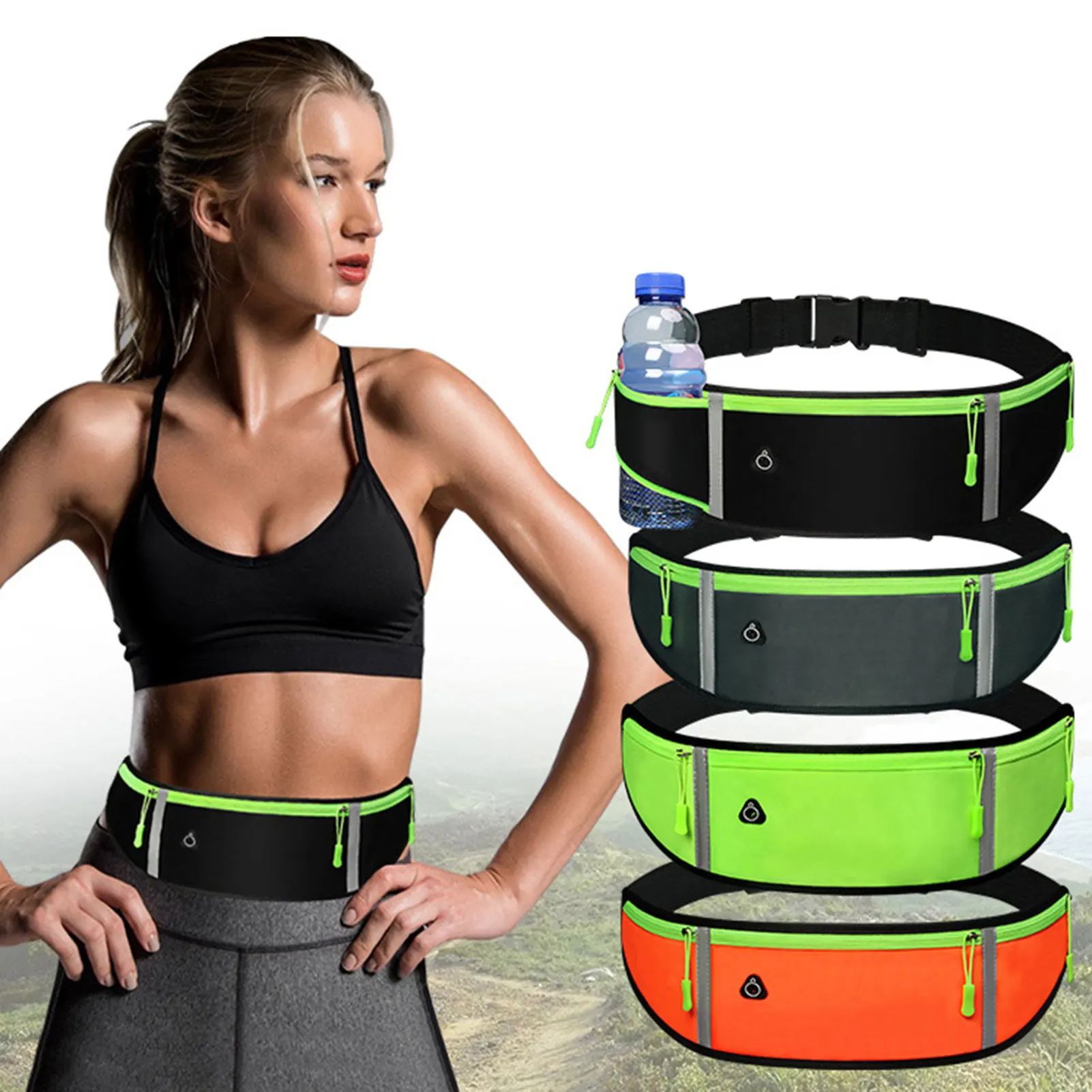 Running Waist Pack Phone Bag Waterproof Belt Bag Casual Fann