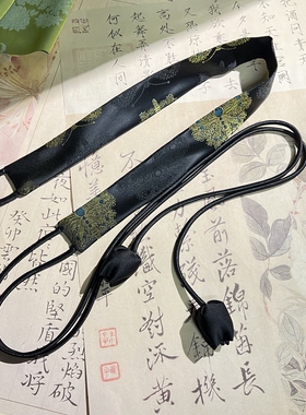 刺绣腰带女新中式复古宽腰封蝴蝶装饰连衣裙子汉服古风中国风配饰