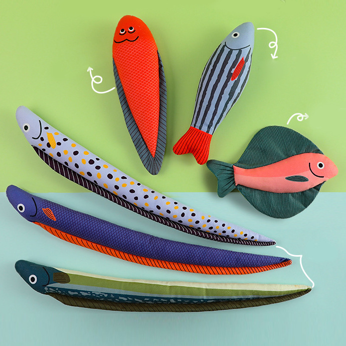 OTHER仿真鱼猫玩具内含猫薄荷