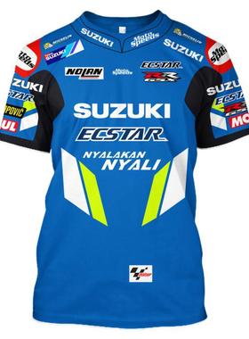 MOTOGP车队队服文化衫夏季赛车T恤骑士T恤机车短袖摩托骑行服透气