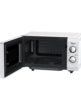 Midea/美的微波炉5档火力转盘白色20L大容量M1-L213B家用省电