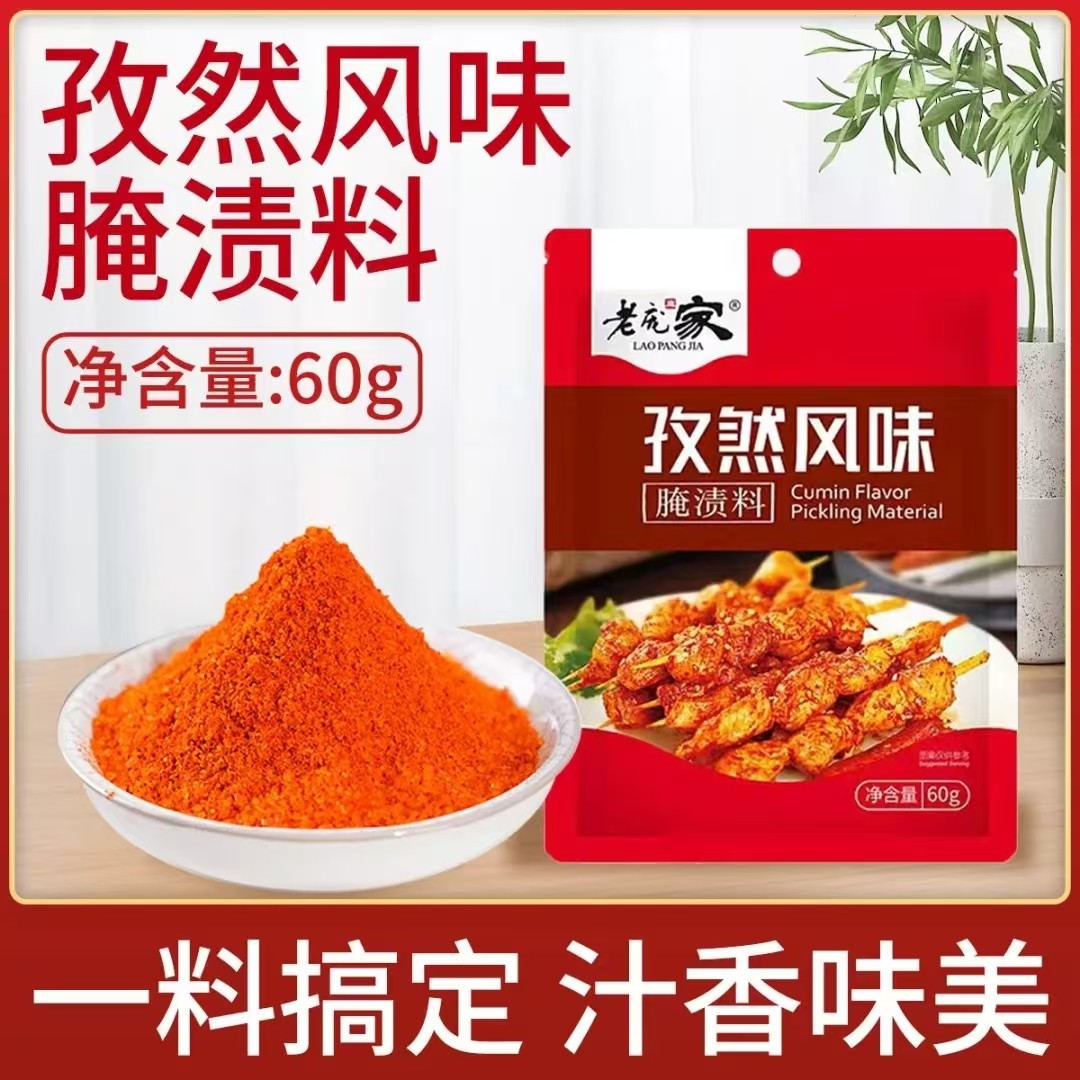 老庞家孜然炸鸡腌料烤肉料60g