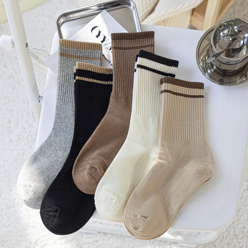 春秋袜子女中筒袜纯棉ins潮长袜网红外穿运动秋冬配鲨鱼裤健身袜,女士内衣/男士内衣/家居服,中筒袜,淘宝优惠券,粉丝福利购,淘宝优惠卷