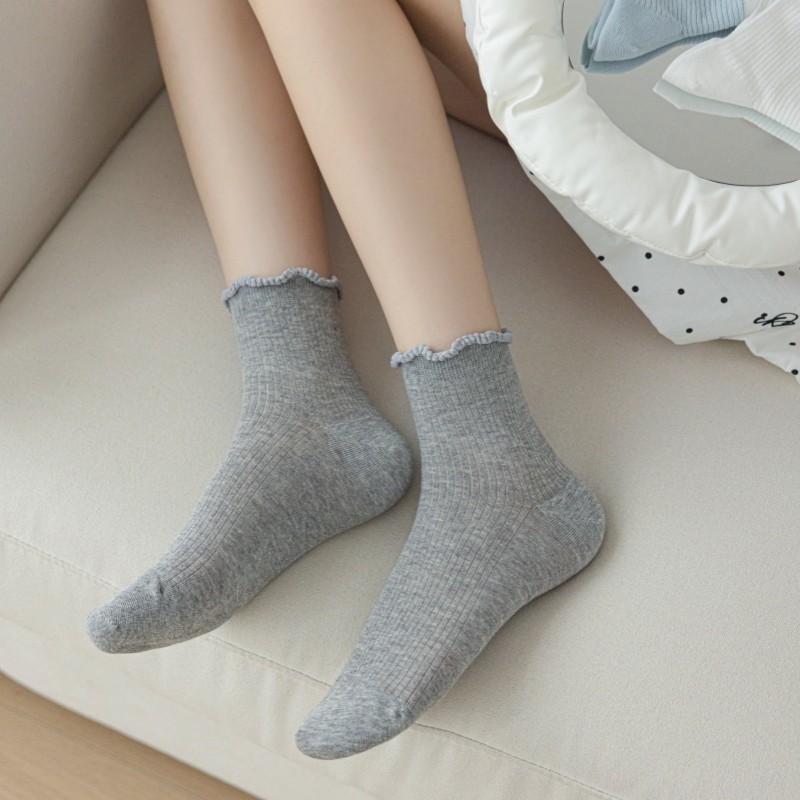 全店满15包邮袜子女短袜春夏天薄款木耳边潮袜日系花边袜诸暨袜,女士内衣/男士内衣/家居服,短袜,淘宝优惠券,粉丝福利购,淘宝优惠卷