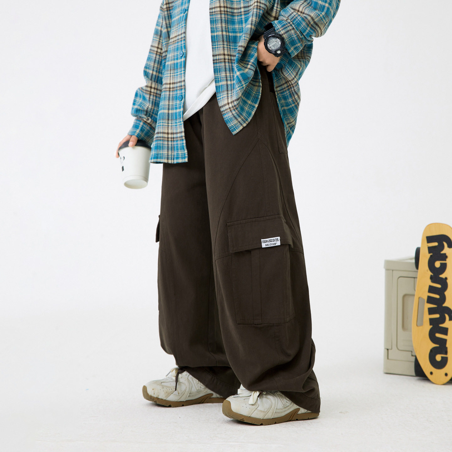 男童裤子加厚一体绒休闲长裤儿童宽松直筒阔腿裤棉质青少年工装裤,童装/婴儿装/亲子装,裤子,淘宝优惠券,粉丝福利购,淘宝优惠卷