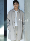 潮流春秋休闲外套 韩版 2026春装 设计师高级感巴尔马肯风衣男中长款