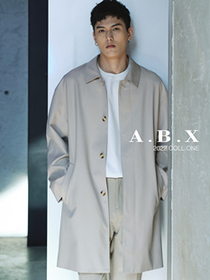 潮流春秋休闲外套 韩版 2026春装 设计师高级感巴尔马肯风衣男中长款