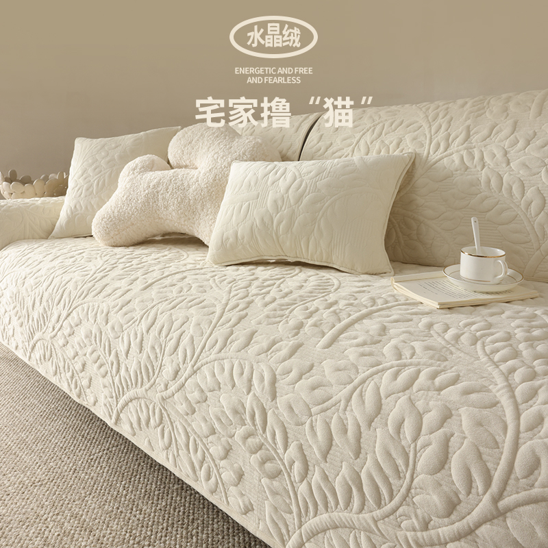 毛绒防滑加厚保暖四季沙发垫