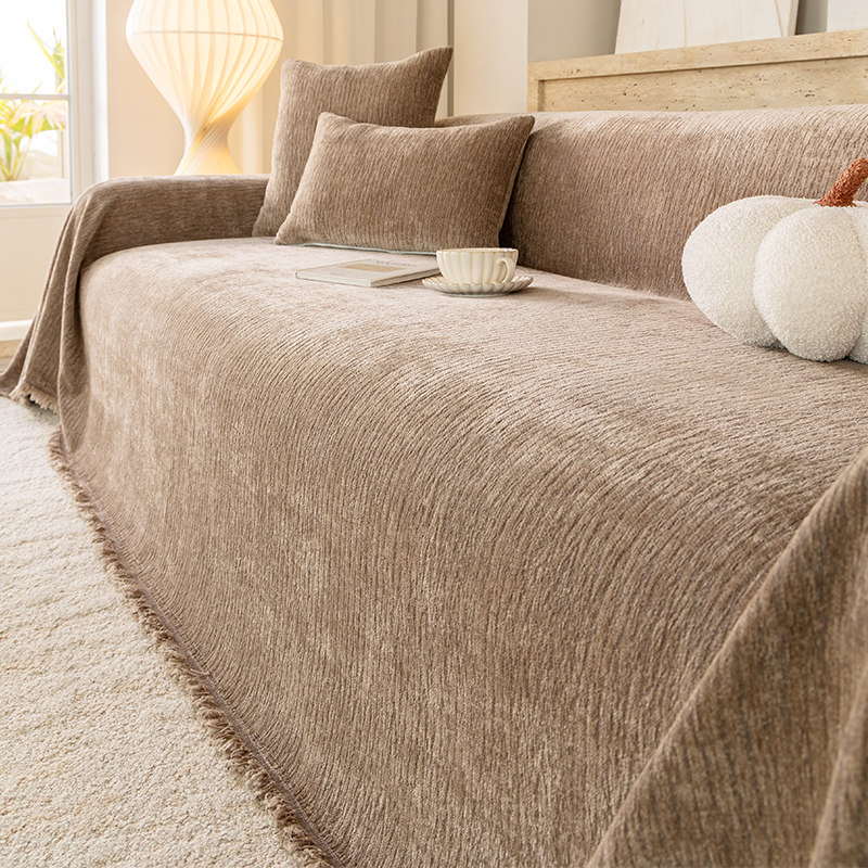 极简 纯色高级感沙发盖布四季通用防猫抓沙发巾一整张全盖套罩毯,居家布艺,沙发垫,淘宝优惠券,粉丝福利购,淘宝优惠卷