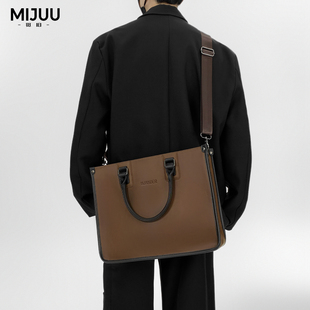 通勤14 差公文包男士 16寸电脑手提背包 包邮 觅旧单肩斜挎包男托特