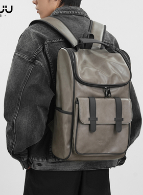 觅旧双肩包男通勤商务男士高级感16寸电脑背包旅行大容量书包礼物
