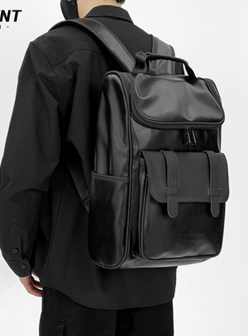 觅旧双肩包男商务出差通勤男士16寸电脑背包旅行大容量书包礼物